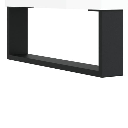 Бюфет бял гланц 57x35x70 см инженерно дърво