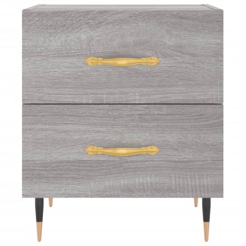 Нощни шкафчета 2 бр сив сонома 40x35x47,5 см инженерно дърво