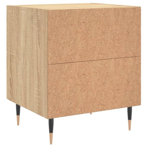 Нощни шкафчета 2 бр дъб сонома 40x35x47,5 см инженерно дърво