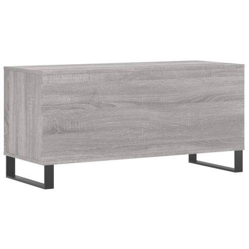 Шкаф за винилови плочи сив сонома 100x38x48 см инженерно дърво