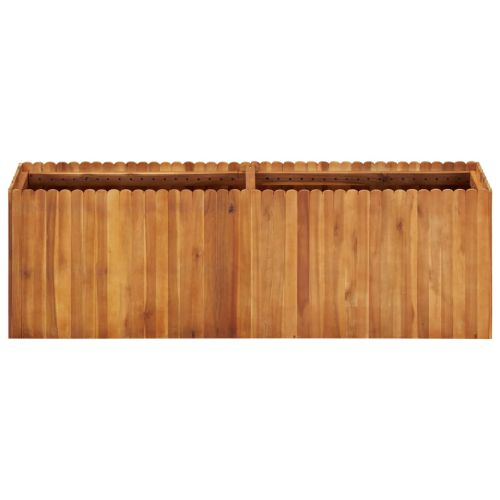 Градинска повдигната леха, 150x30x50 см, акациево дърво масив