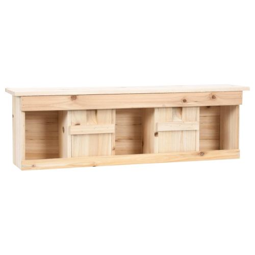 Къща за врабчета с 5 стаи, 68x15x21 см, чамово дърво