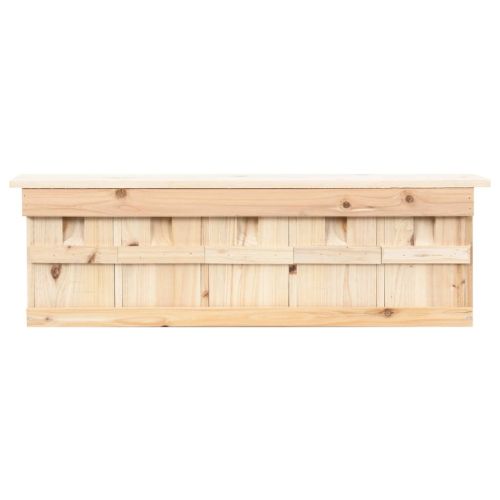 Къща за врабчета с 5 стаи, 68x15x21 см, чамово дърво
