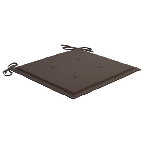 Възглавници за столове 4 бр таупе 40x40x4 см Оксфорд плат