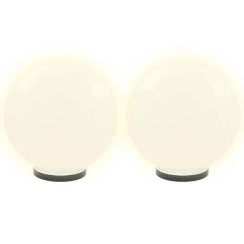 Градински сфери за LED лампи, 2 бр, 40 см, PMMA