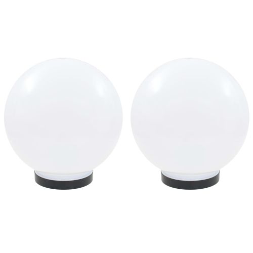 Градински сфери за LED лампи, 2 бр, 25 см, PMMA