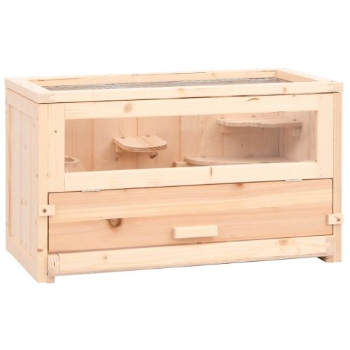 Клетка за хамстери 60x30x35 см масивна ела