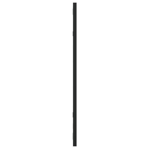 Стенно огледало, черно, 30x60 см, правоъгълно, желязо