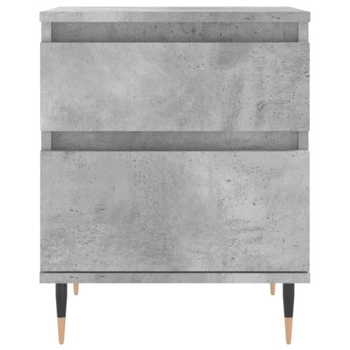 Нощни шкафчета 2 бр бетонно сив 40x35x50 см инженерна дървесина