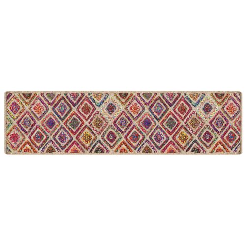 Перящ се килим многоцветен 80x300 см