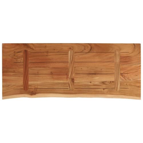 Плот за маса, 110x40x2,5 см, правоъгълен, акация масив, жив ръб