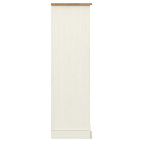 Етажерка за книги VIGO бяла 90x35x114,5 см бор масив