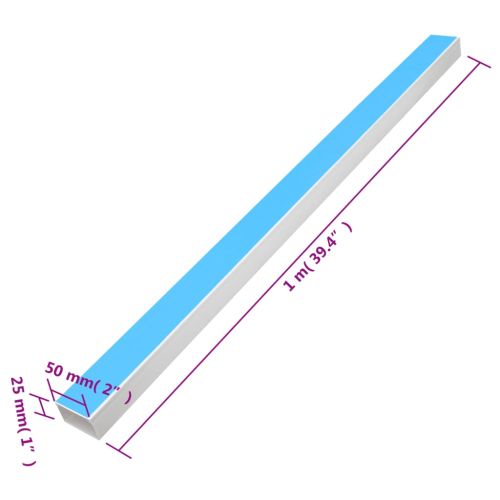 Кабелен канал самозалепващ 50x25 мм 10 м PVC