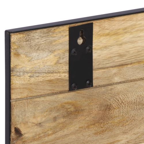 Закачалки 2 бр 80x8x25 см грубо мангово дърво масив