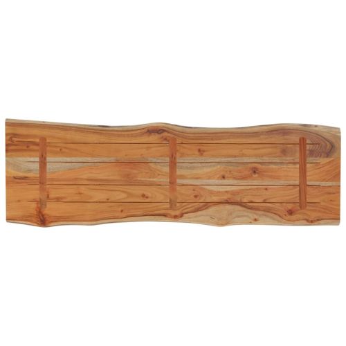 Плот за маса, 110x40x2,5 см, правоъгълен, акация масив, жив ръб