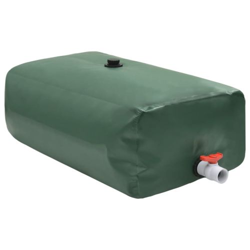Резервоар за вода с кран, сгъваем, 500 л, PVC