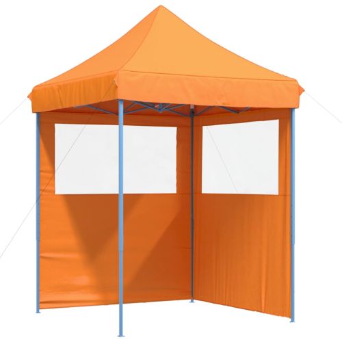 Сгъваема парти шатра pop-up с 2 странични стени оранжева