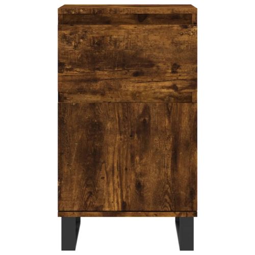 Бюфети 2 бр опушен дъб 40x35x70 см инженерно дърво