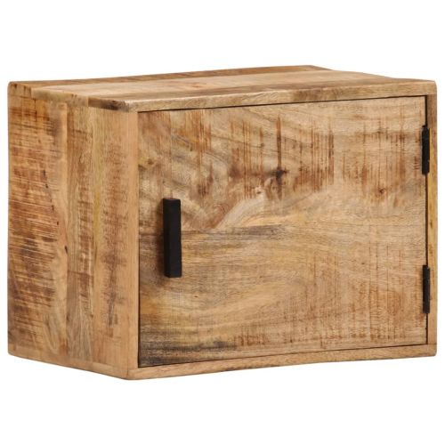 Стенно нощно шкафче 40x30x25 см масивно мангово дърво