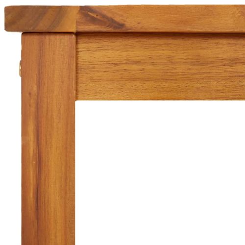 Градинска пейка, 80x35x45 см, масивна акация