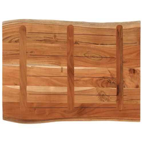 Плот за маса, 90x60x3,8 см, правоъгълен, акация масив, жив ръб