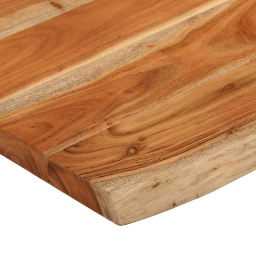 Плот за маса, 90x60x3,8 см, правоъгълен, акация масив, жив ръб