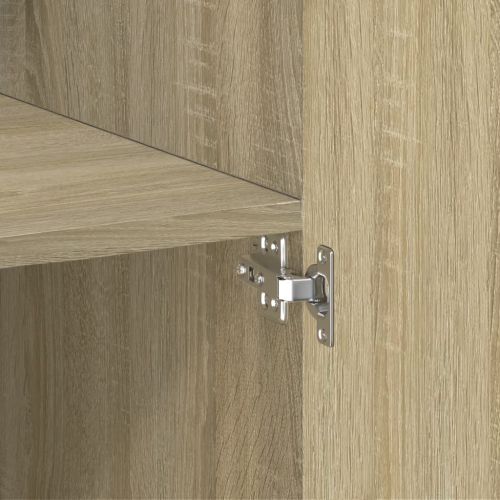 Висок шкаф, сонома дъб, 80x42,5x249 см, инженерно дърво