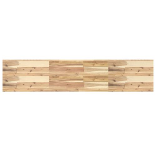 Плаващ рафт 140x30x4 см необработено масивно дърво акация