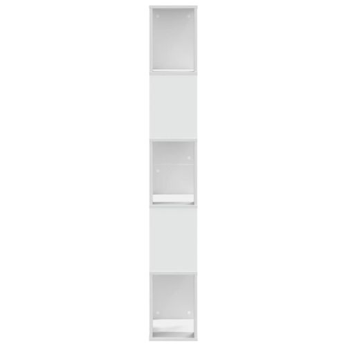 Библиотека 5 рафта бяла 45x23,5x162,5 см инженерно дърво