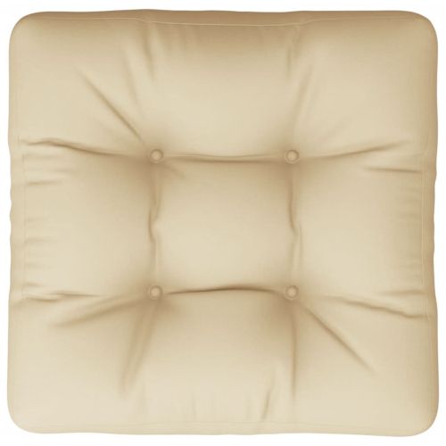 Палетна възглавница бежова 58x58x10 см плат