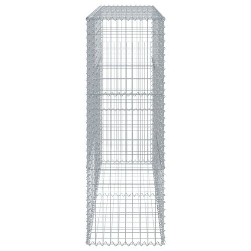 Габионна кошница с покритие, 200x50x150 см, поцинковано желязо