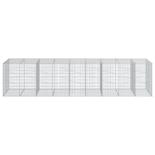 Габионна кошница с покритие, 450x100x100 см, поцинковано желязо