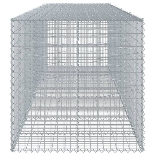 Габионна кошница с покритие, 450x100x100 см, поцинковано желязо