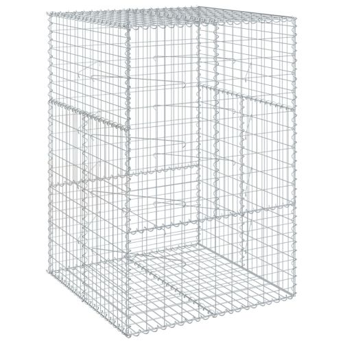 Габионна кошница с покритие, 100x100x150 см, поцинковано желязо