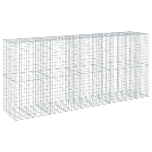 Габионна кошница с покритие, 450x100x200 см, поцинковано желязо