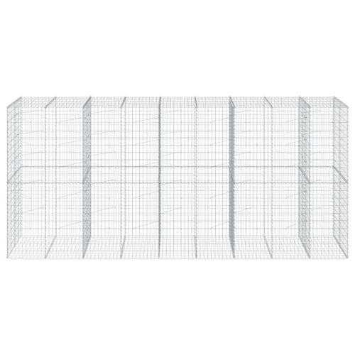 Габионна кошница с покритие, 450x100x200 см, поцинковано желязо
