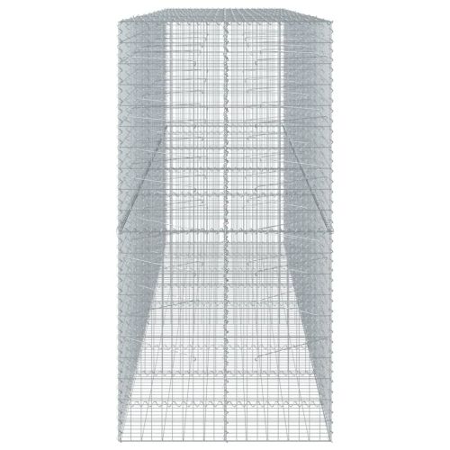Габионна кошница с покритие, 450x100x200 см, поцинковано желязо