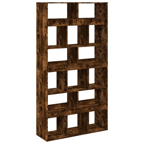Разделител за стая опушен дъб 100x33x187,5 см инженерно дърво
