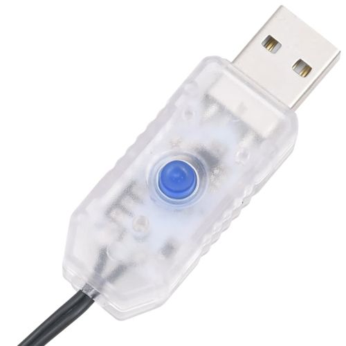 Изкуствена коледна елха, 150 LED и флокиран сняг, 120 см