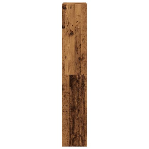 Разделител за стая старо дърво 100x33x187,5 см инженерно дърво