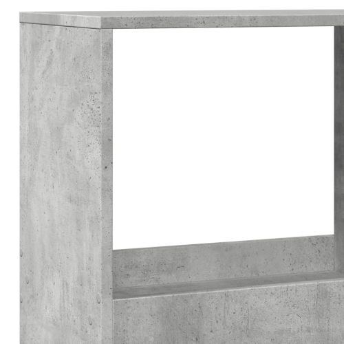 Разделител за стая, бетонно сив, 100x33x175 см, инженерно дърво