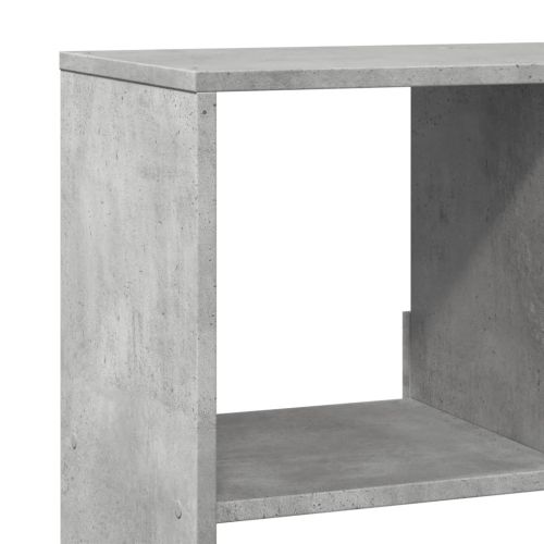 Библиотека, бетонно сива, 100x33x156,5 см, инженерно дърво