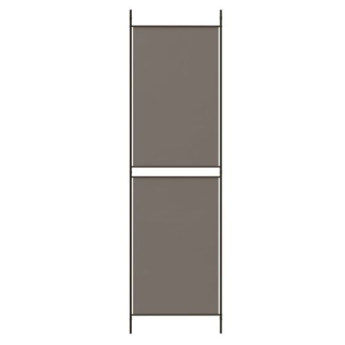 Параван за стая, 6 панела, антрацит, 300x180 cм, текстил