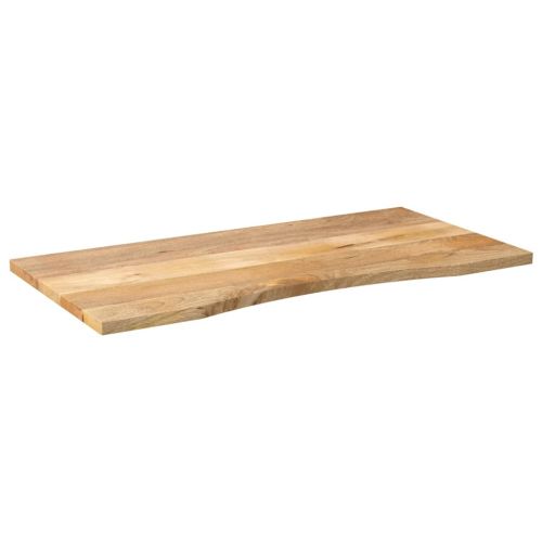 Плот за бюро с извивка 140x50x2,5 см грубо мангово дърво масив