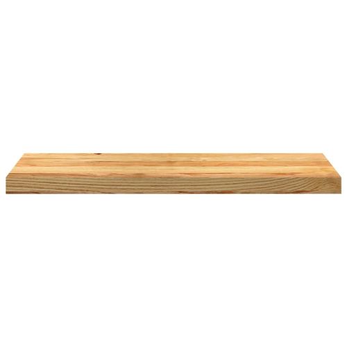 Стълбищни стъпала, 8 бр, светлокафяви, 80x25x2 см, дъб масив