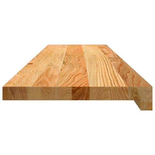 Стълбищни стъпала, 20 бр, светлокафяви, 100x25x2 см, дъб масив
