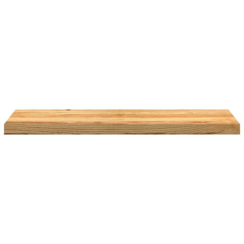 Прозоречни первази, 2 бр, светлокафяви, 90x25x2 см, дъб масив