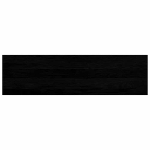 Прозоречни первази, 2 бр, кафяво-черни, 90x25x2 см, дъб масив