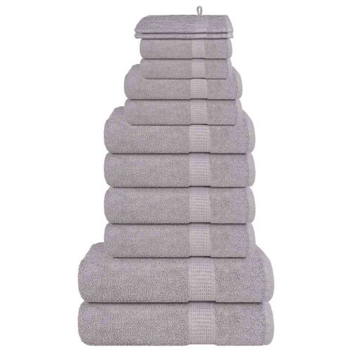 Комплект кърпи FROGN, 12 части, сив, 360 г/м²