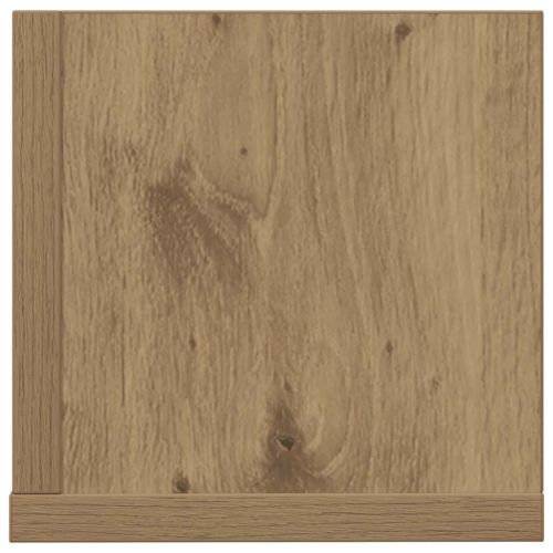 Стенни рафтове 2 бр дъб артизан 100x16,5x16,5см инженерно дърво